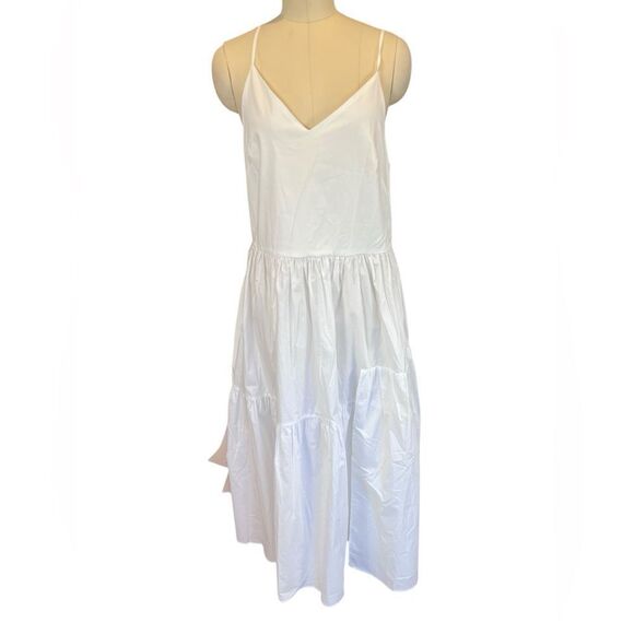 Cuyana organic cotton poplin midi dress size medium, nwt - Picture 4 of 10